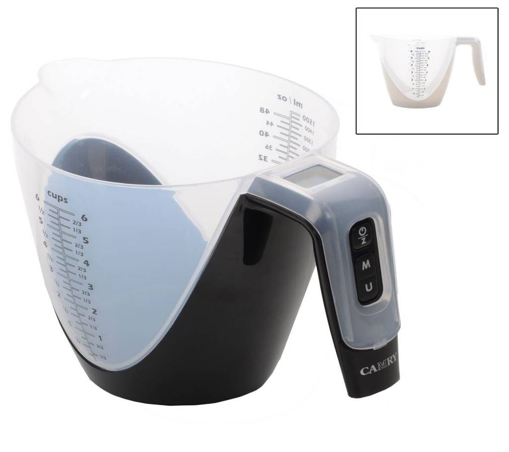 Camry Digital Electronic LCD Kitchen Baking Scale Volume Weight Measuring Detachable Jug
