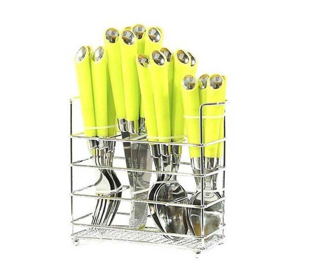 Cutlery Spoon Set 24 Pcs - Silver and Pa