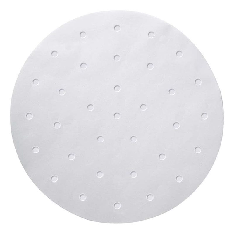 Individual Air Fryer Lining-100 Sheets Perforated Parchment Paper, Square Bamboo Steamed Paper Compatible with Philips,White Exquisite Product