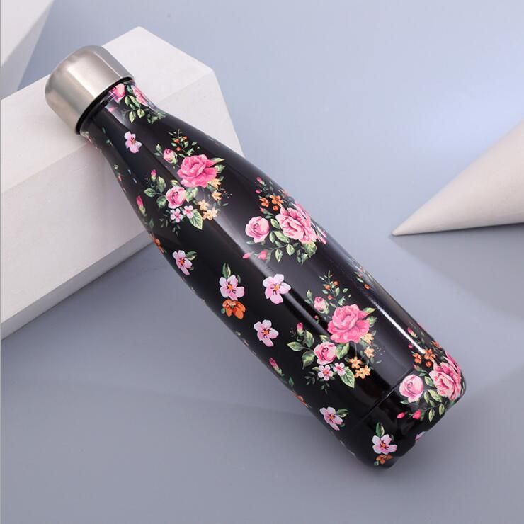 500ml 304 Stainless Steel Thermos Kettle Vacuum Bottle Coffee Milk Cup Outdoor Travel Sports Thermos Coke Cup