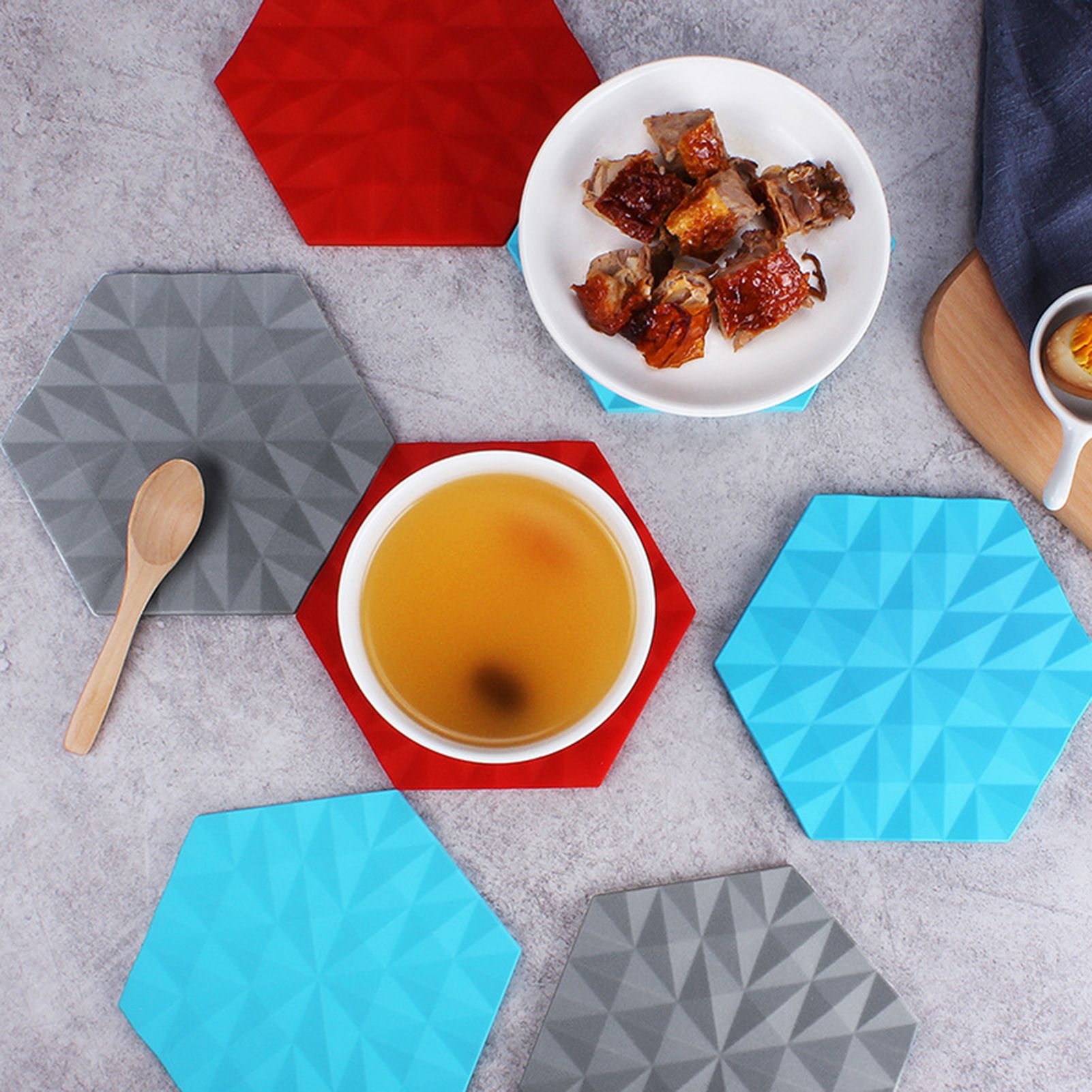 Cup Mat Multi-functional High Toughness Hexagon Insulation Pad