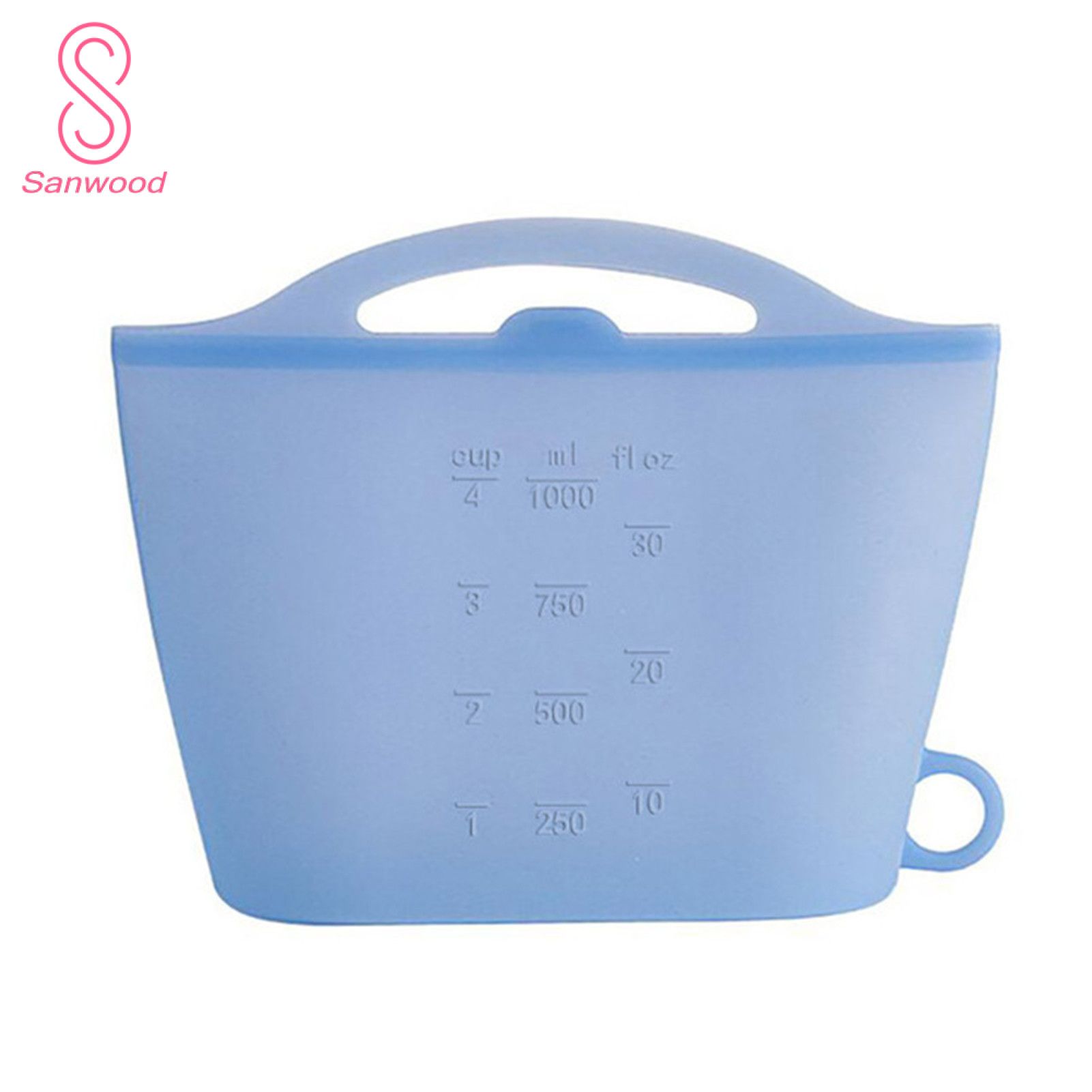Reusable Eco-friendly Silicone Fridge Food Organizer Sealing Storage Pouch Bag