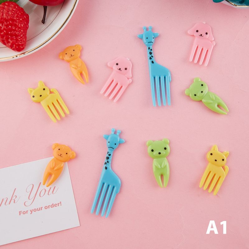 Fruit  Mini Cartoon Children Snack Cake Dessert Fruit Pick Toothpick Decor