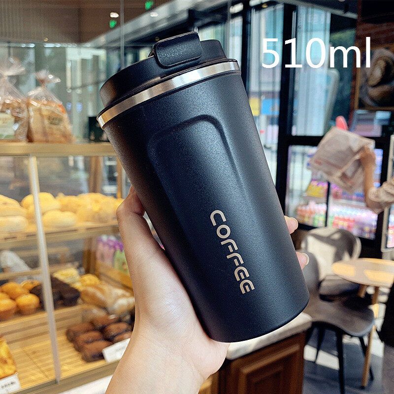 Panda Online 380ml/510ml 304 Stainless Steel Thermal Flask Coffee Mug Double Wall Vacuum Flask Portable Insulated Cup