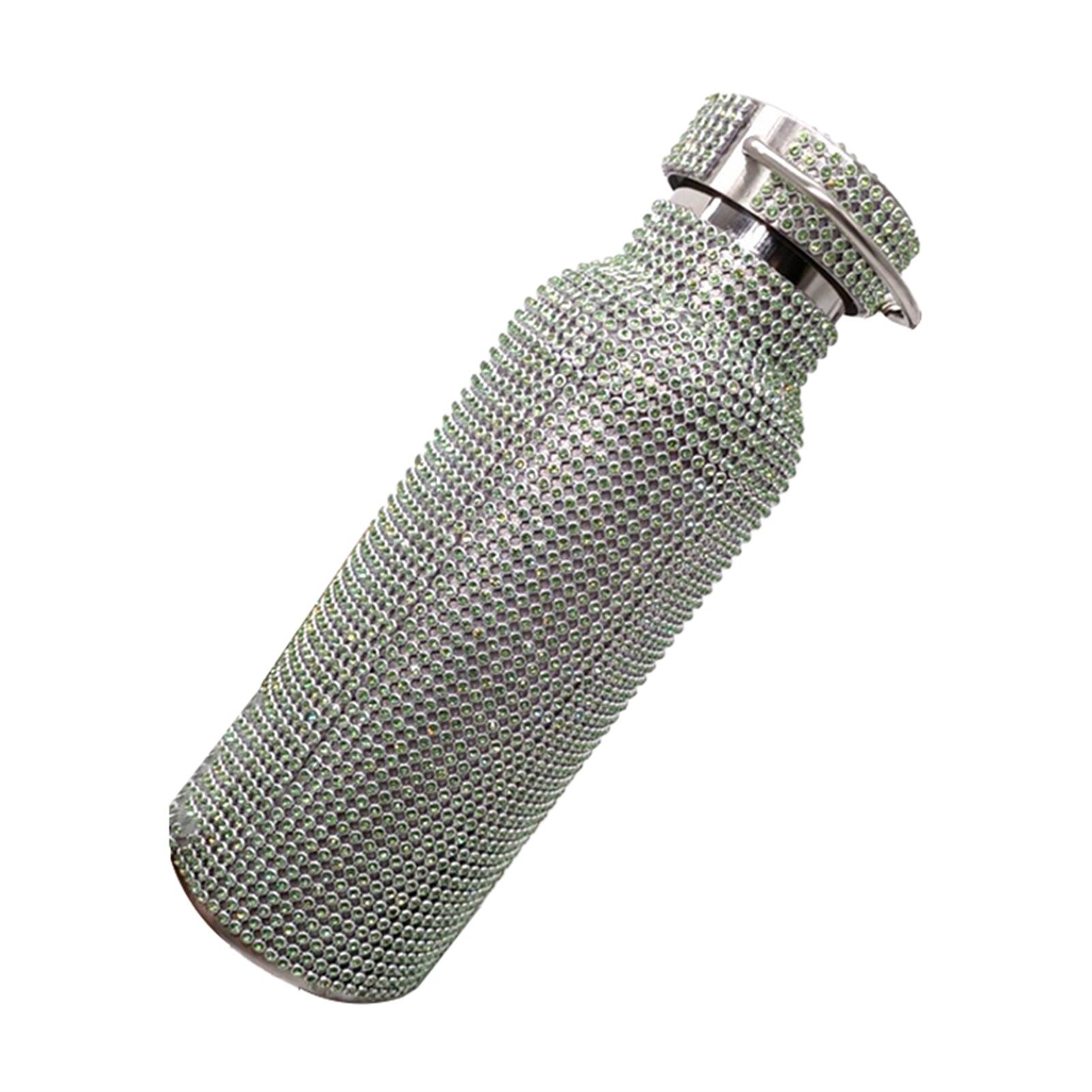 Water Tumbler Glitter Practical Stainless Steel Bling Fake Rhinestone Stainless Steel Thermal Bottle for Gift
