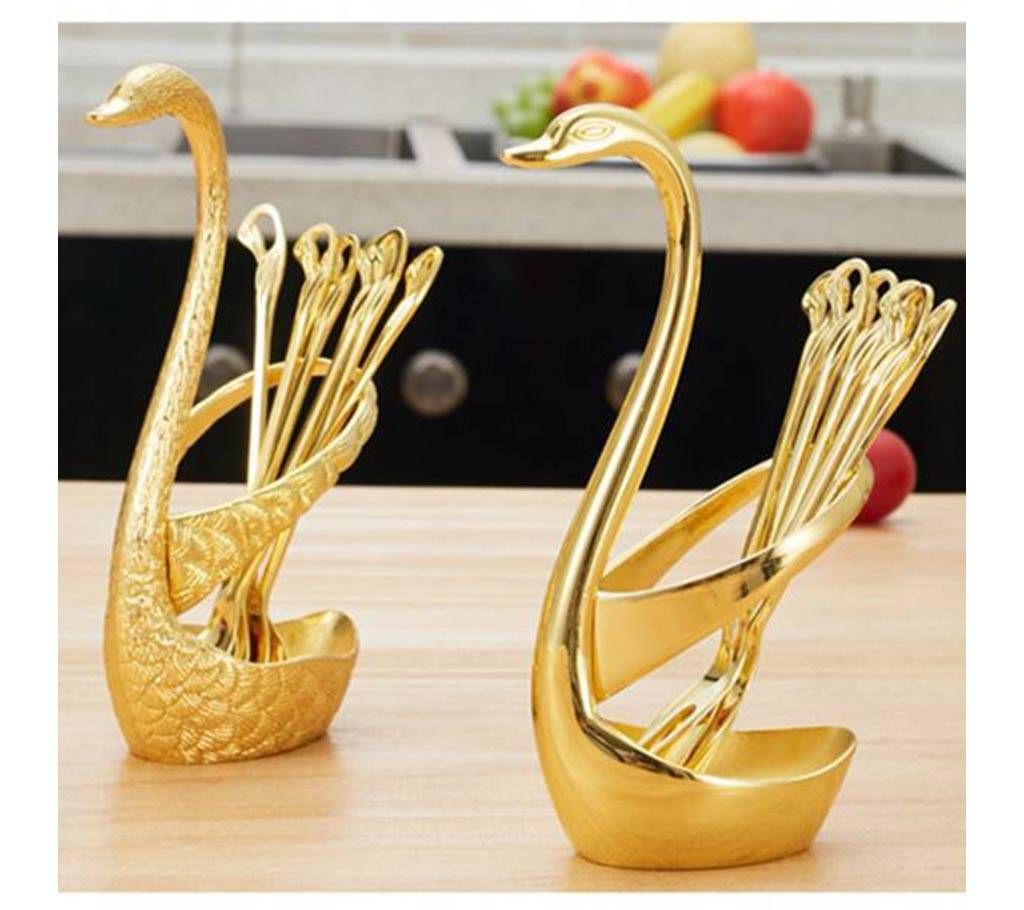 Swan Sugar Spoon Set