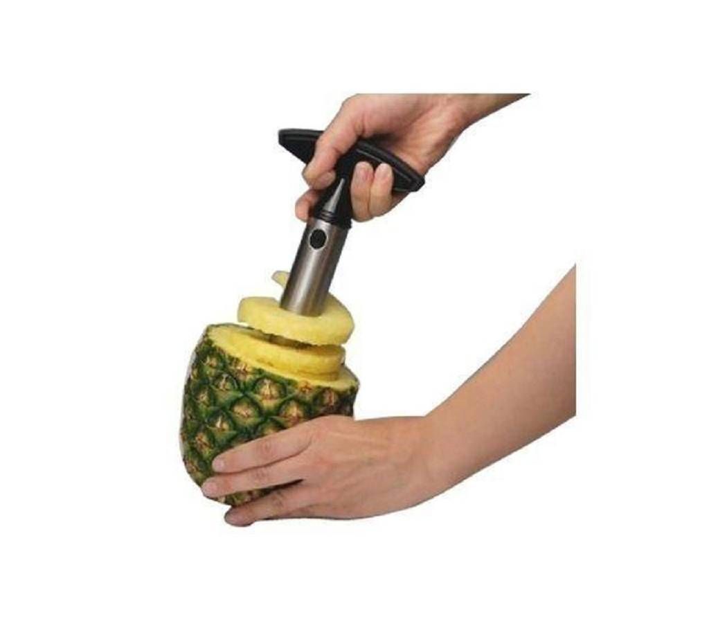 Pineapple Corer Slicer - Black and Silver