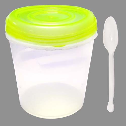 Plastic Container- Small Size, Round Shape