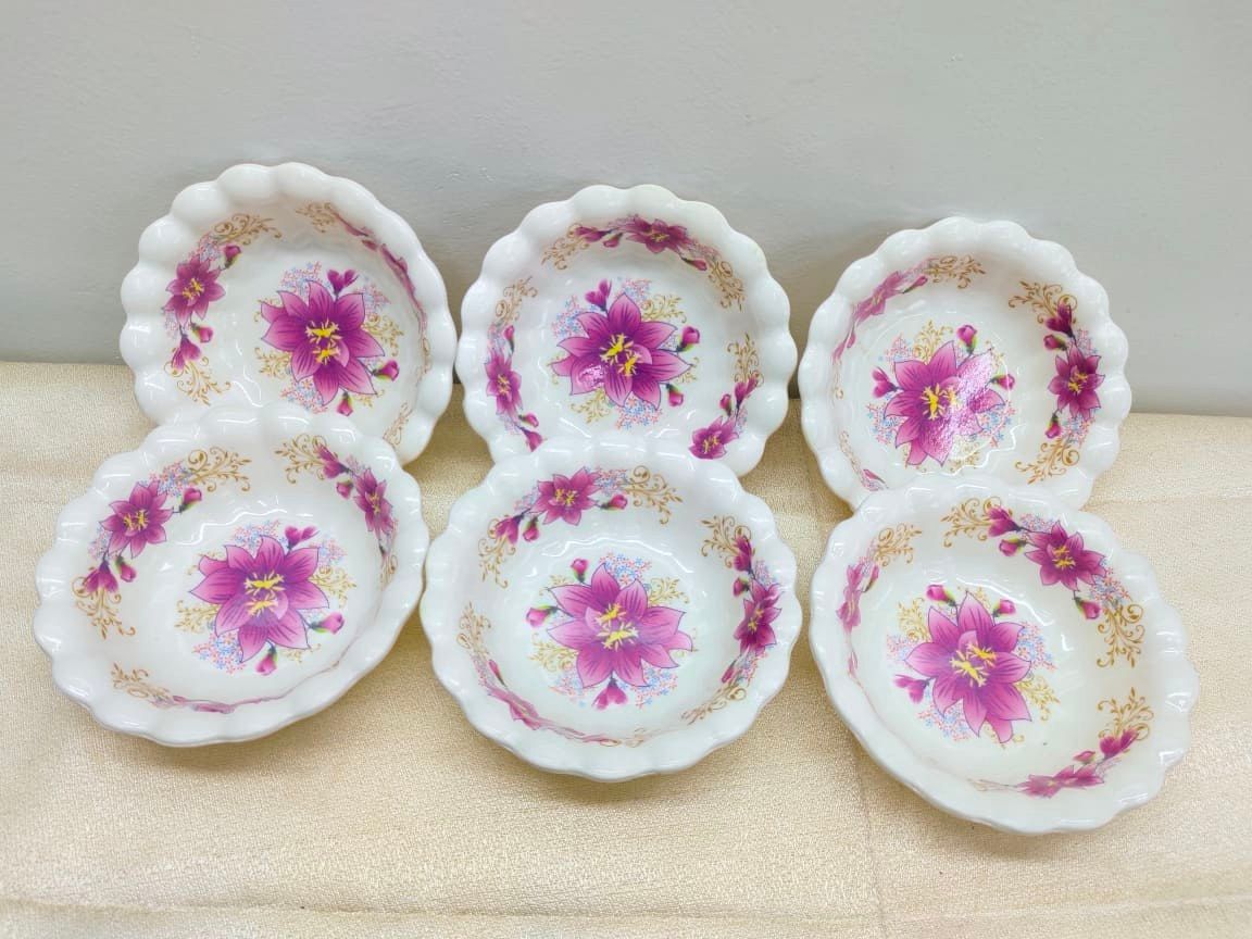 6 Pcs  Melamine Curry Bowl For Snacks 5.5" Inch Multicolor. CD:M5.