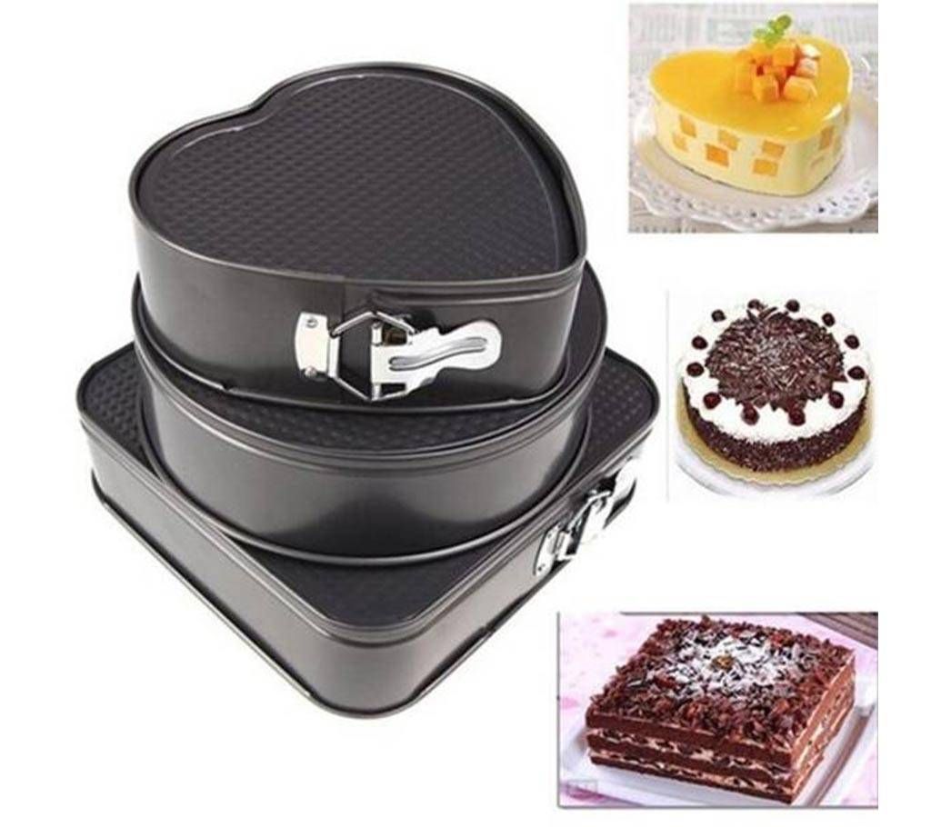 Three Design Cake Pan Set (3 Piece)