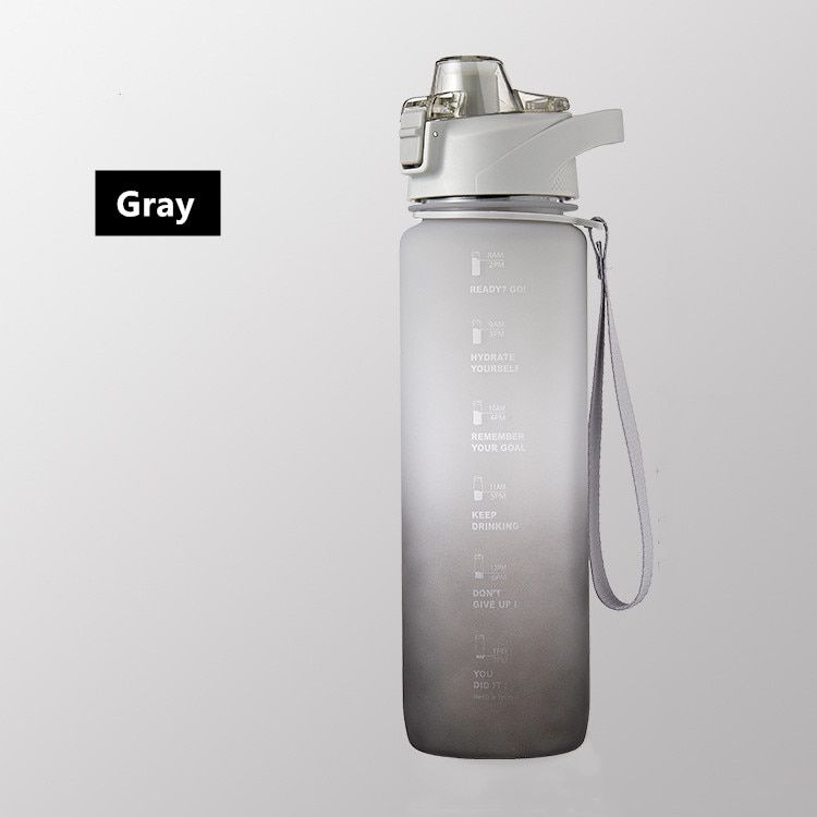 1100ml Fashion Healthy Material Water Bottle Color Change Design Large Capacity Sports Plastic Drinking Bottles Eco-Friendly