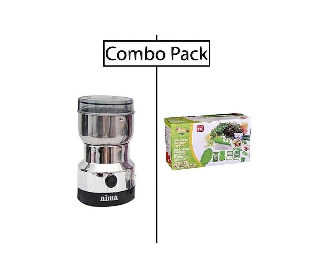 Electric Grinder and Nicer Dicer Plus - Silver an