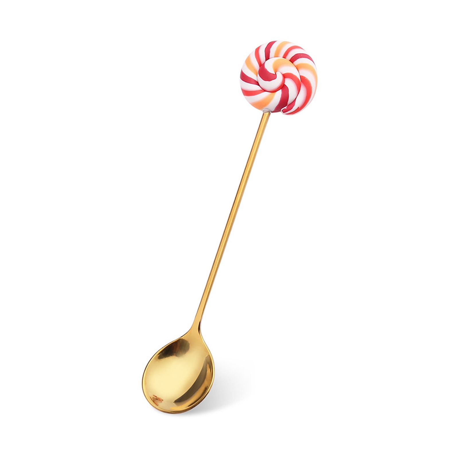 Lollipop Pattern Stainless Steel Coffee Tea Cake Fruit Spoon Fork Tableware