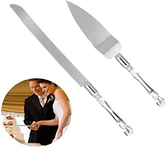 Stainless Steel Cake Knife - Silver