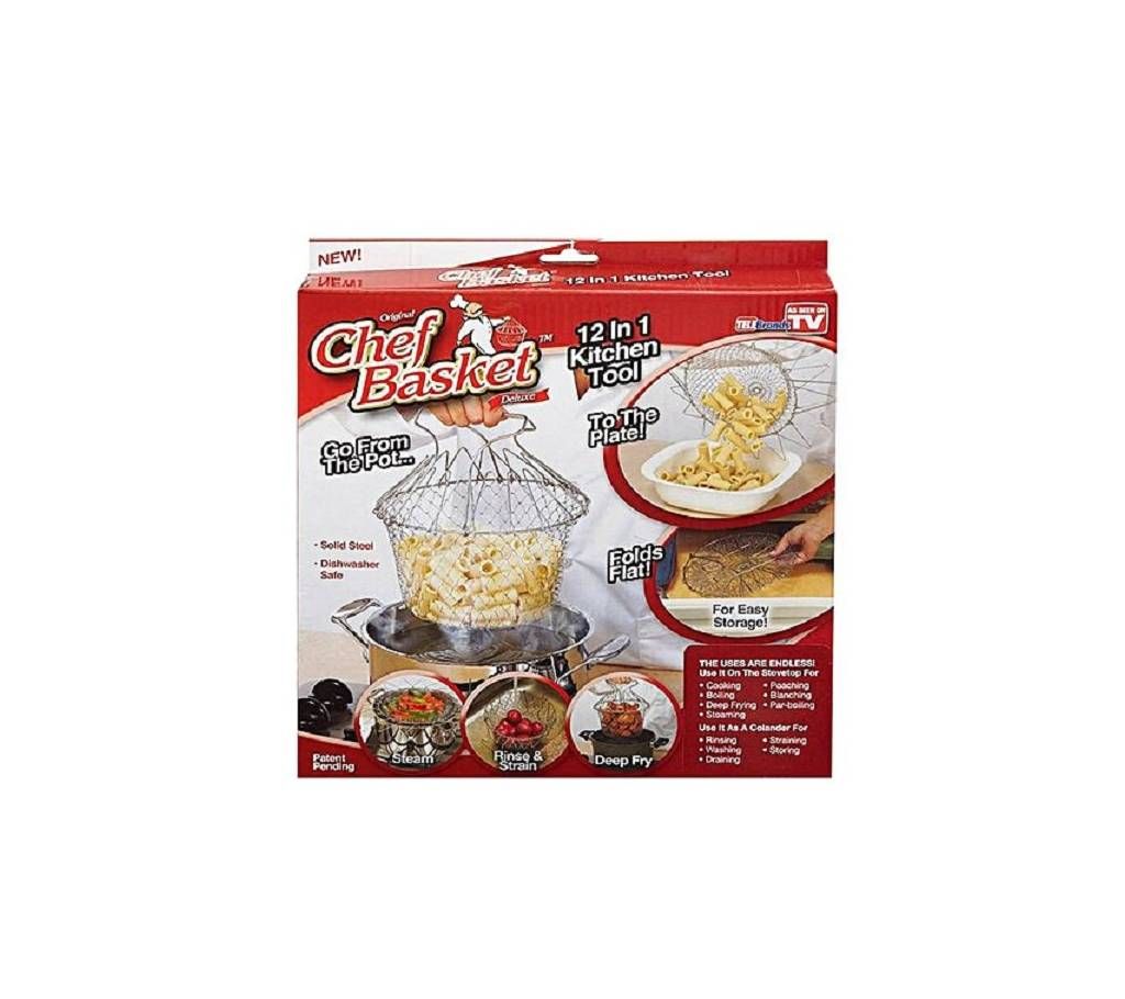 Foldable Chef Basket - Silver