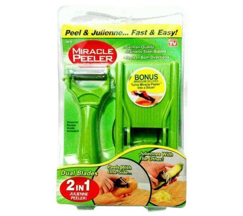 2 In 1 Julienne Peeler