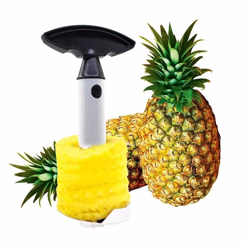 3 In 1 Stainless Steel Easy Kitchen Tool Fruit Pineapple Corer Slicer - Silver