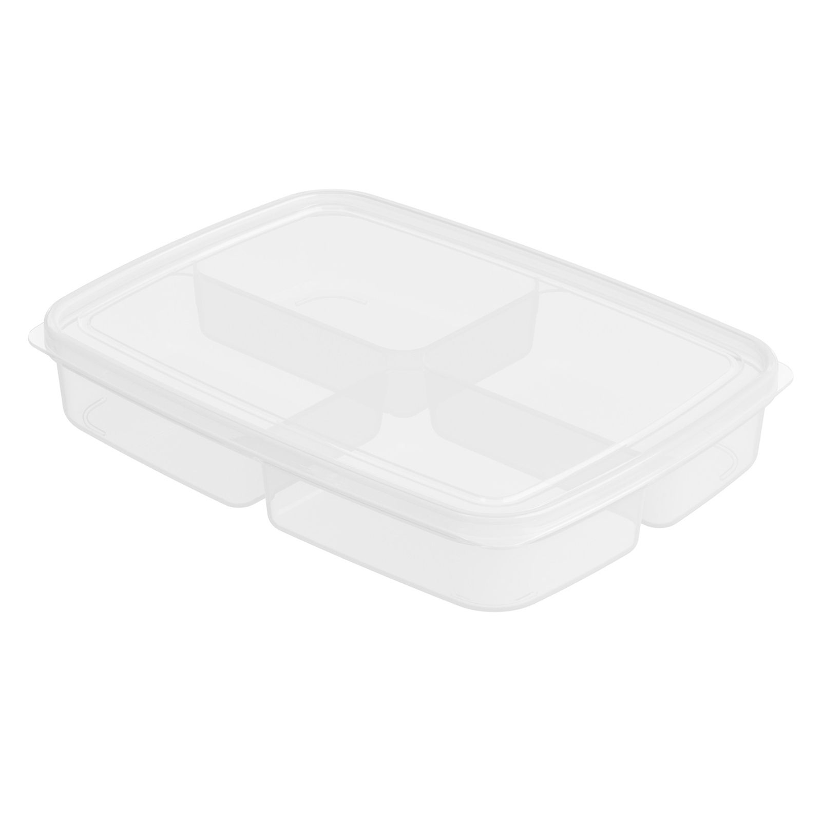 4 Grids Stackable Food Storage Box with Lid PP Garlic Onion Refrigerator Storage Box Kitchen Tools