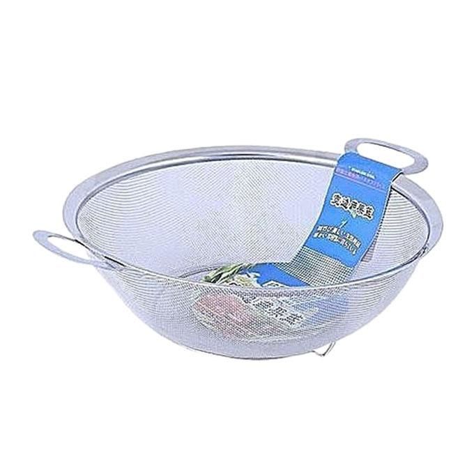 Steel Rice Filter (28Cm) - Silver