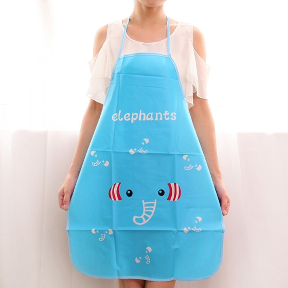 Lovely Cartoon Apron Sleeveless Waterproof Anti-oil Aprons Kitchen Cooking Waist Bib Creative Women Apron Lightweight and portable