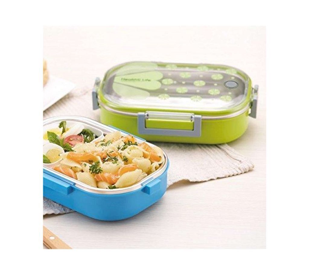 Tedemei Stainless Steel Insulated 2 Grid Lunch Box