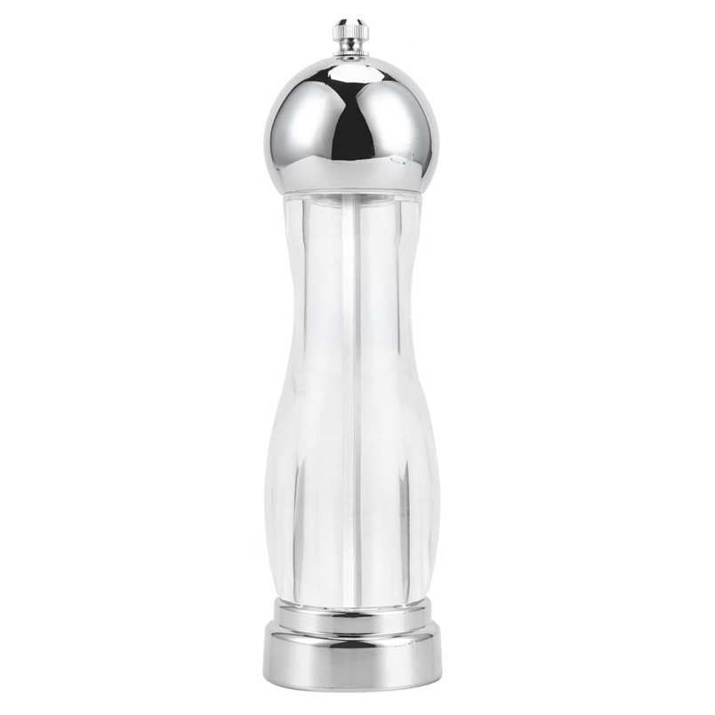 Pepper Grinder Salt Manual Seasoning Mill Shaker Round Acrylic Spice Jars Kitchen Utensils