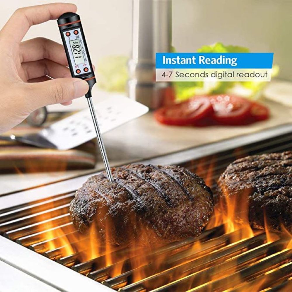 Food food pen type thermometer probe type electronic digital display liquid barbecue baking oil thermometer with wear-resisting property