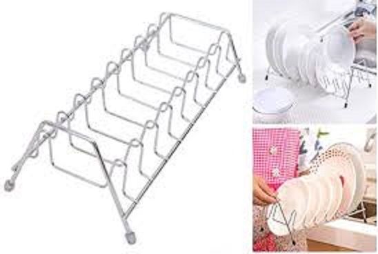 Stainless Steel Plate Stand - Kitchen Accessories - Pitha Maker