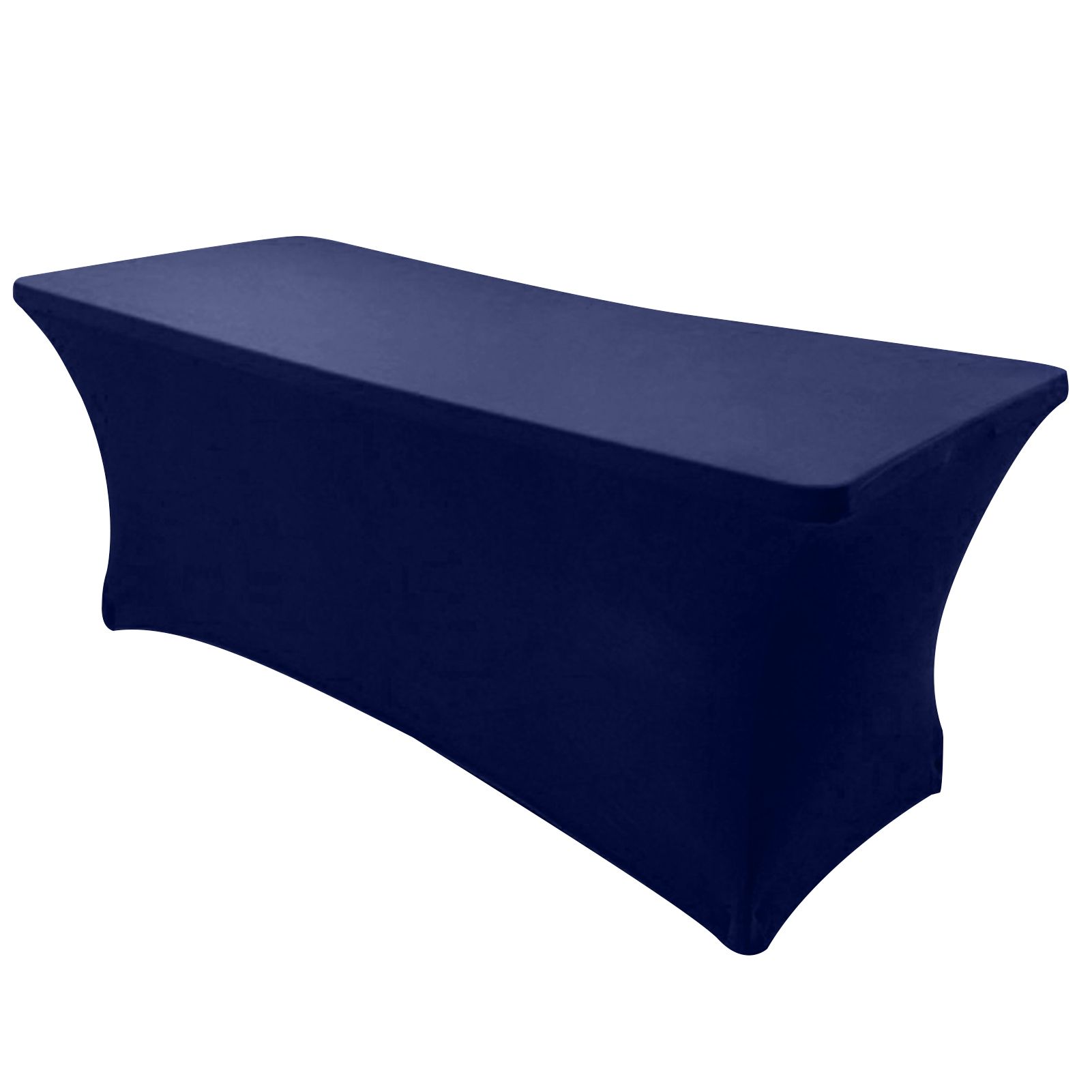 Table Cover Solid Color Stretchable Polyester Banquet Events Desk Cloth for Wedding