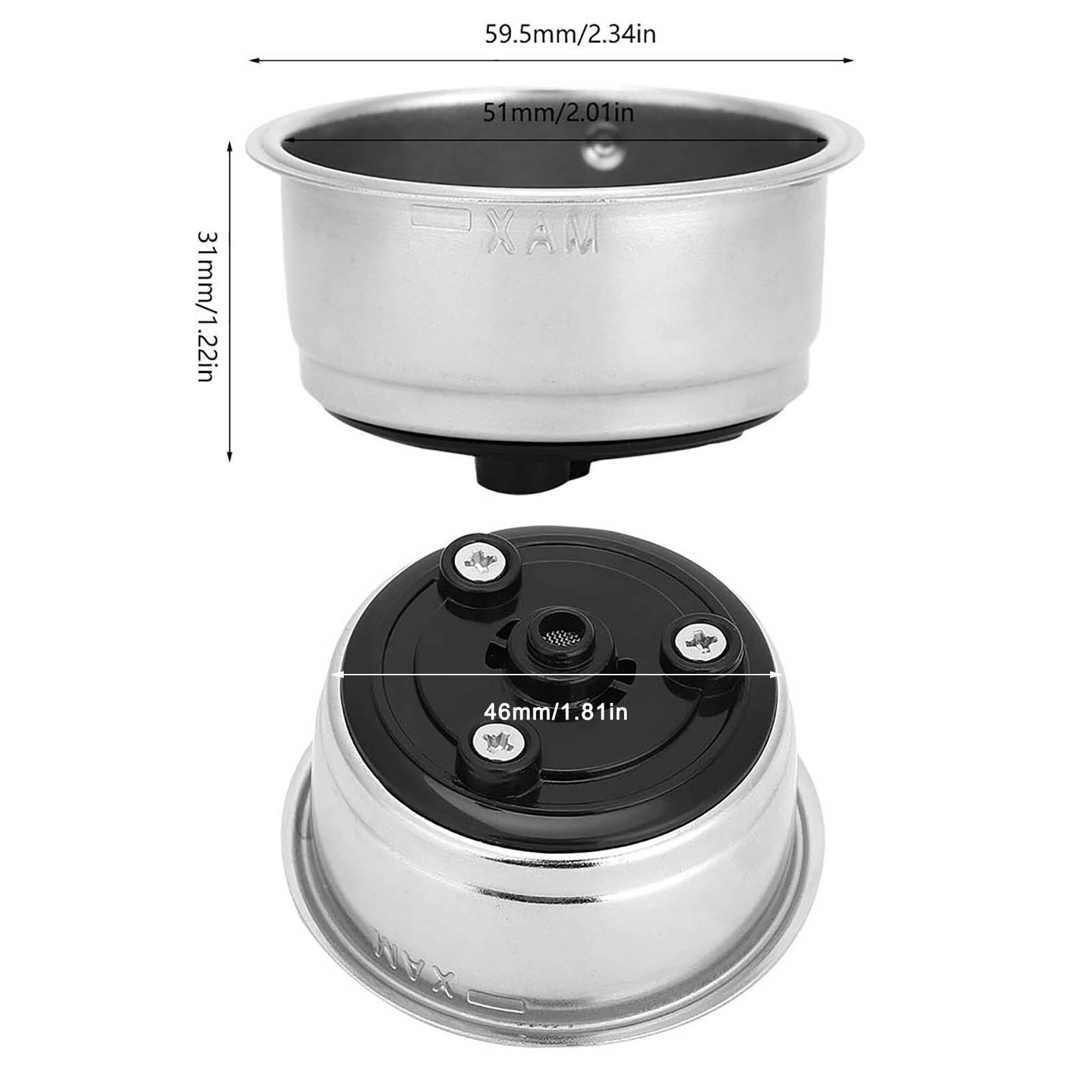 Detachable Stainless Steel Coffee Filter Basket Strainer Coffee Machine Accessories for Home Office