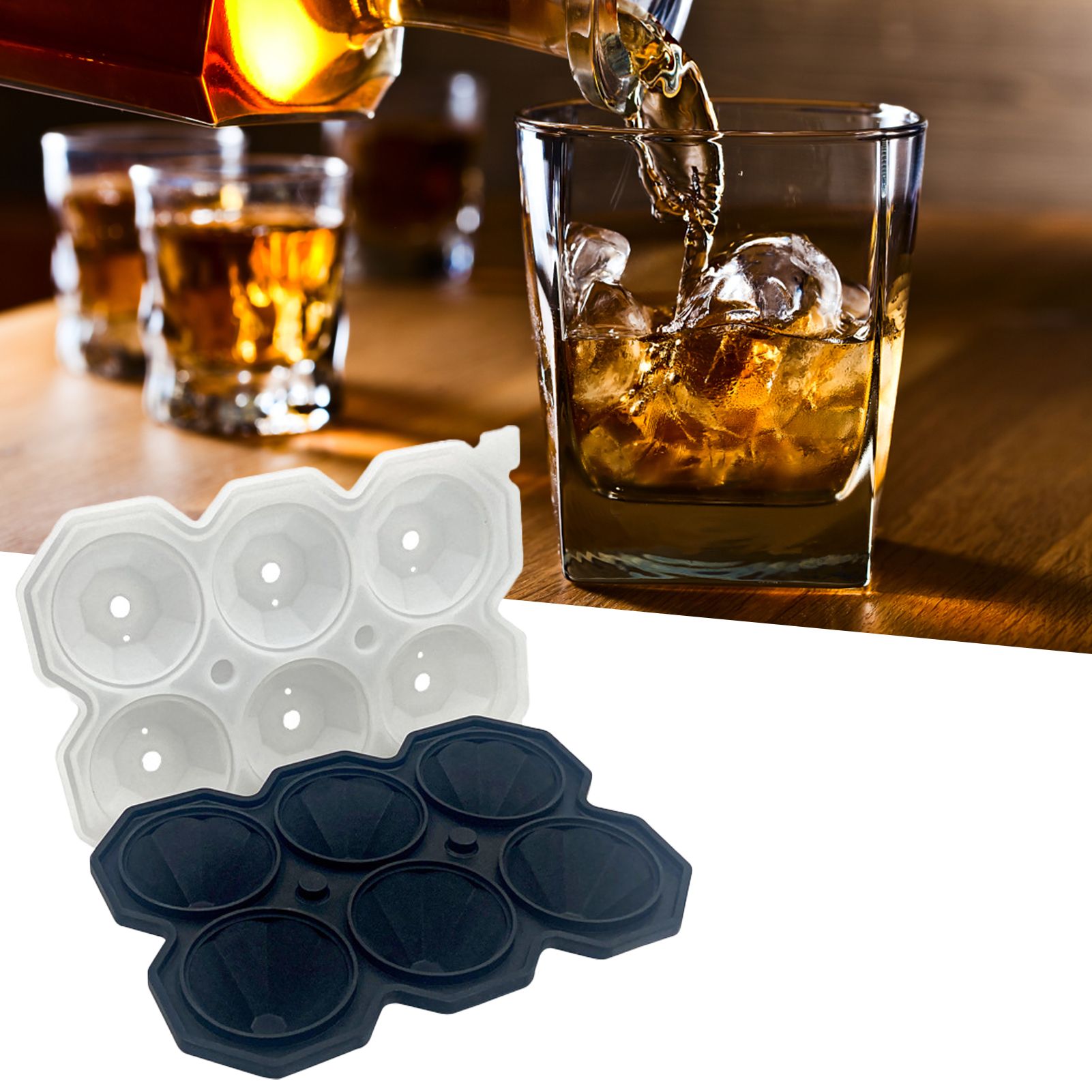 Ice Cube Mold BPA Free Spill Resistant Ice Tray