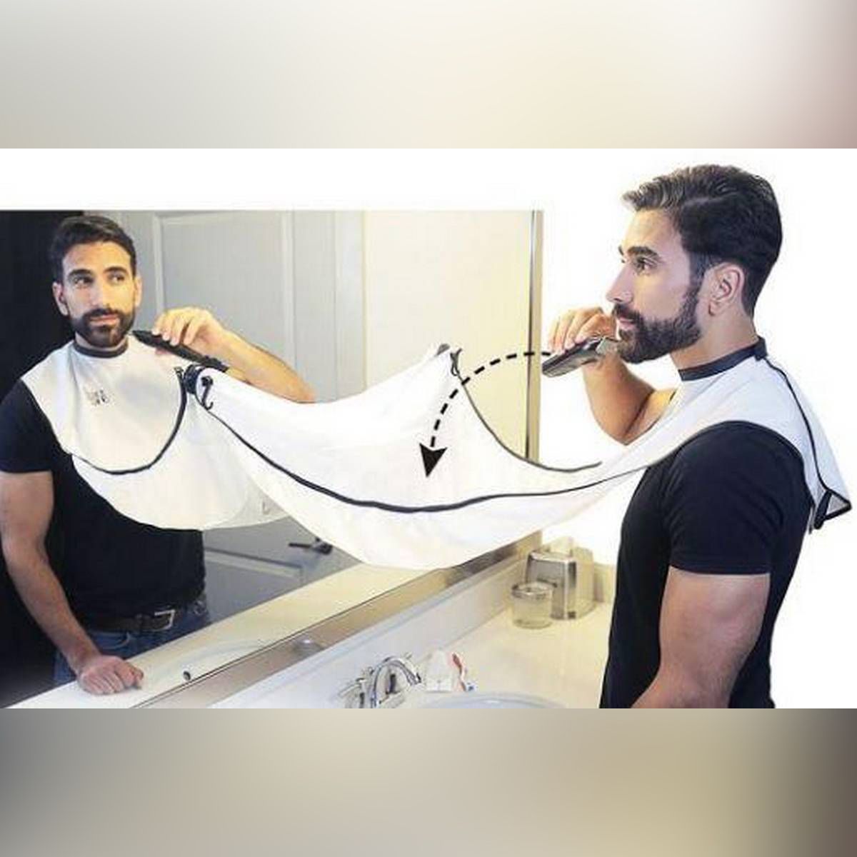 Shaving Bib, The Smart Way to Shave Beard Trimming Apron