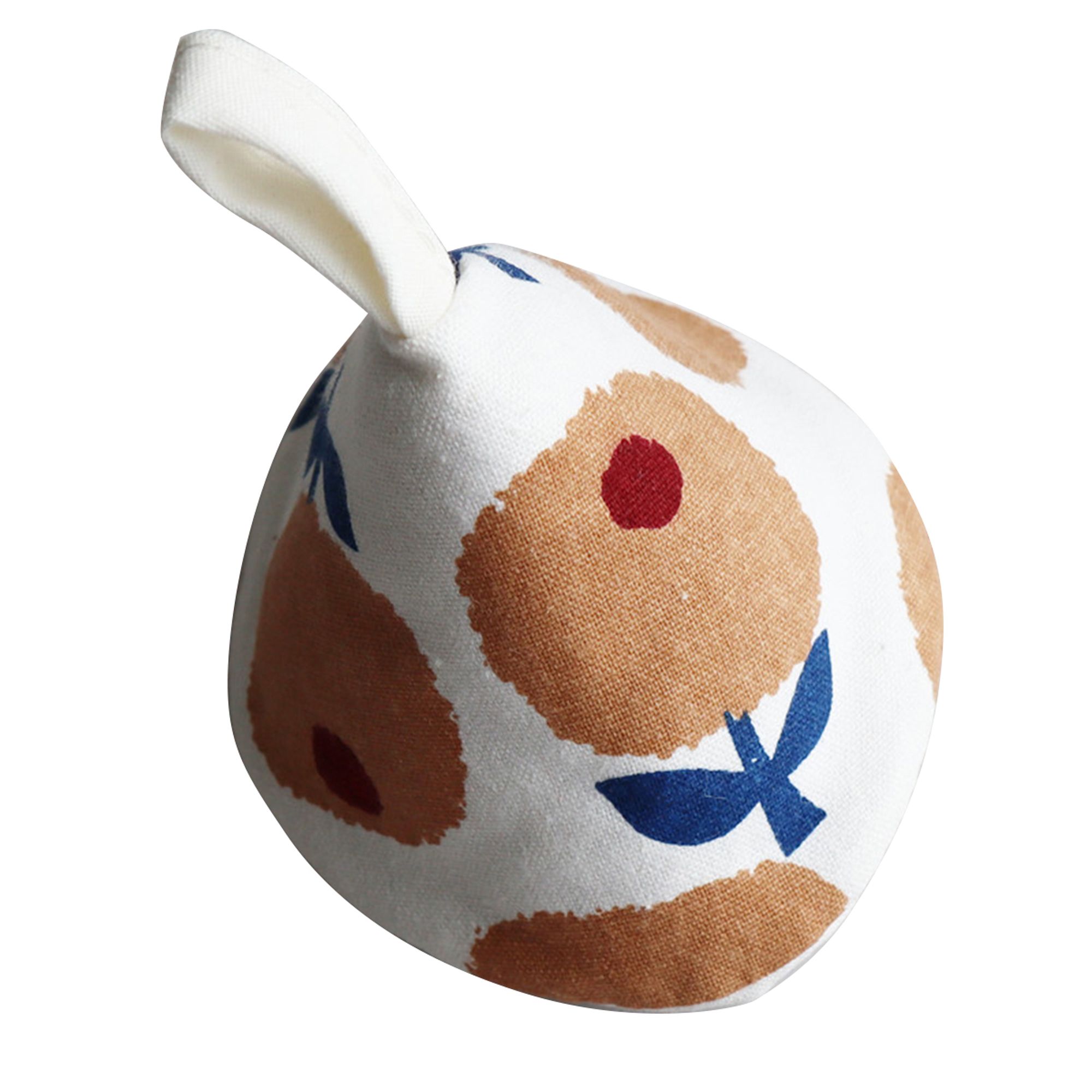 Triangle Pot Hat Anti-scalding Insulation with Hanging Ring Cute Apple Pattern Print Kitchen Pot Cover