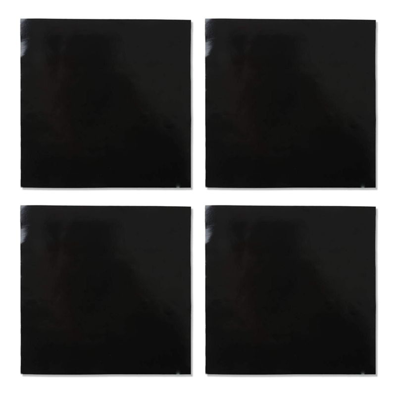 4Pcs Induction Cooktop Mat Protector Nonslip Silicone Heat Insulation Pad Cook Top Cover Reusable for Home Kitchen