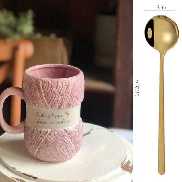 Creative Colorful Wool Ceramics Mugs coffee mug Milk Tea office Cups Drinkware tBest birthday Gift