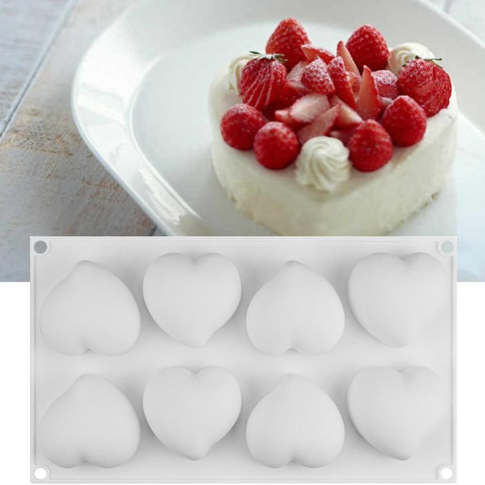 NEW Silicone Form For Mousse Cake Heart Wedding 3D Silicone Molds Cake Decorating Tools Bakeware Dessert Moulds