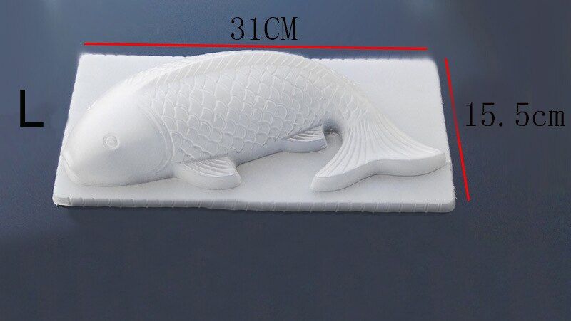 BalleenShiny DIY 3D Koi Fish Carp Mold Plastic Jelly Handmade Sugarcraft Mold Cake Pudding Chocolate Mould Baking Tool Tablewrae