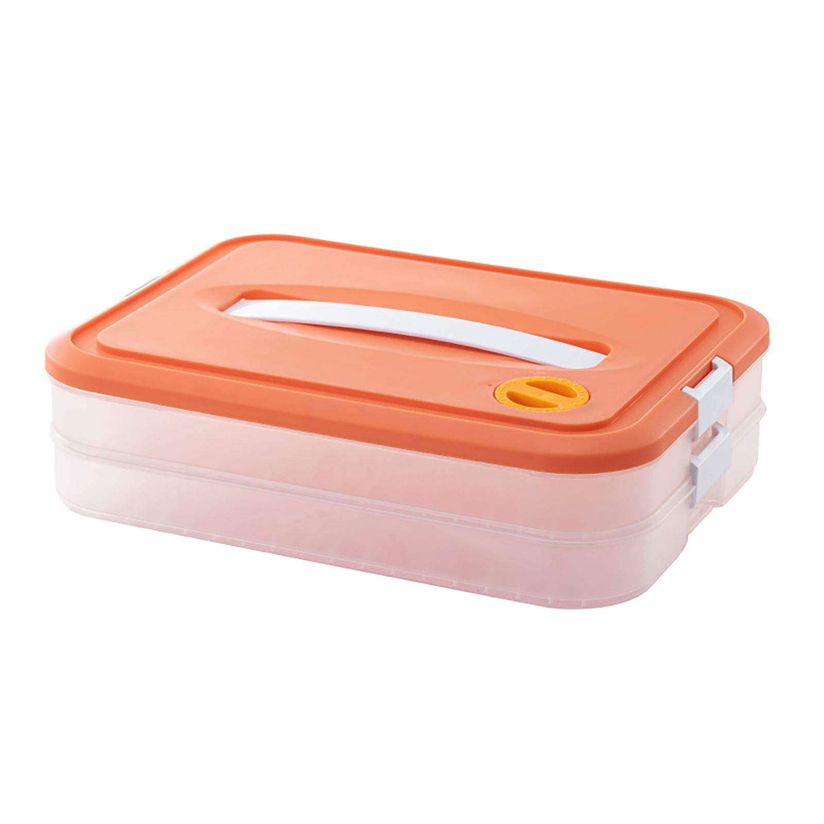 Food Storage Box with Date Dial Anti-sticking Texture PP Picnic Fruit Refrigerator Organizer Kitchen Tools