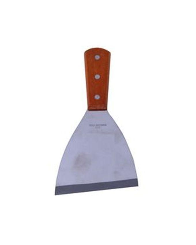 Pizza Serving Knife - Silver and Brown
