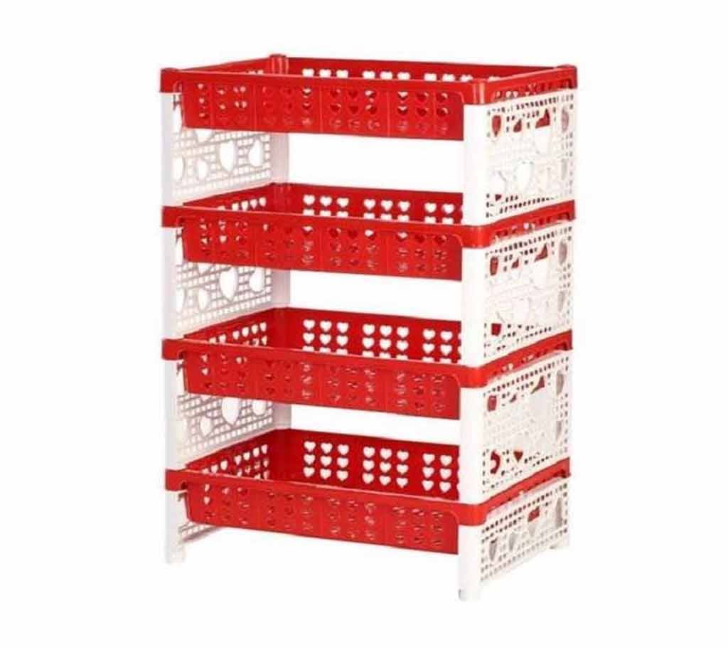 Famous 4 Layer Rack - Red & White