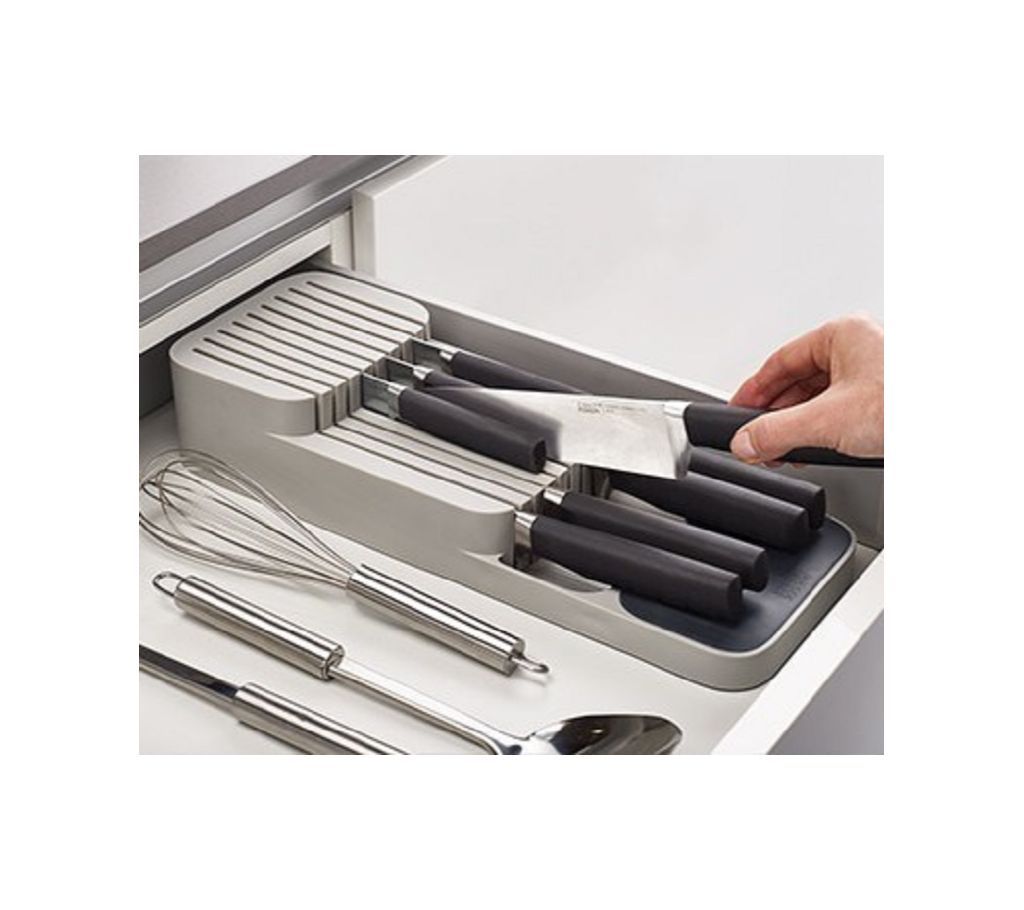 compact 2 tier knife organizers