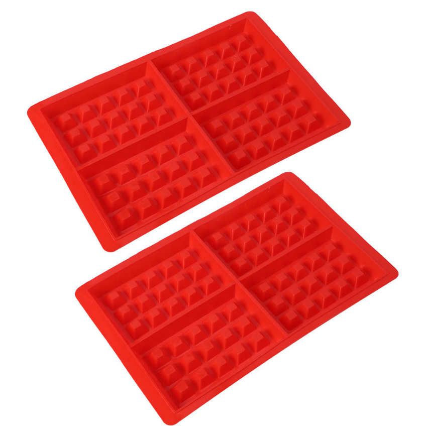 Silicone Mold 2Pcs DIY Baking Tools Waffles Muffin Cake Chocolate Moulds Kitchen Accessory