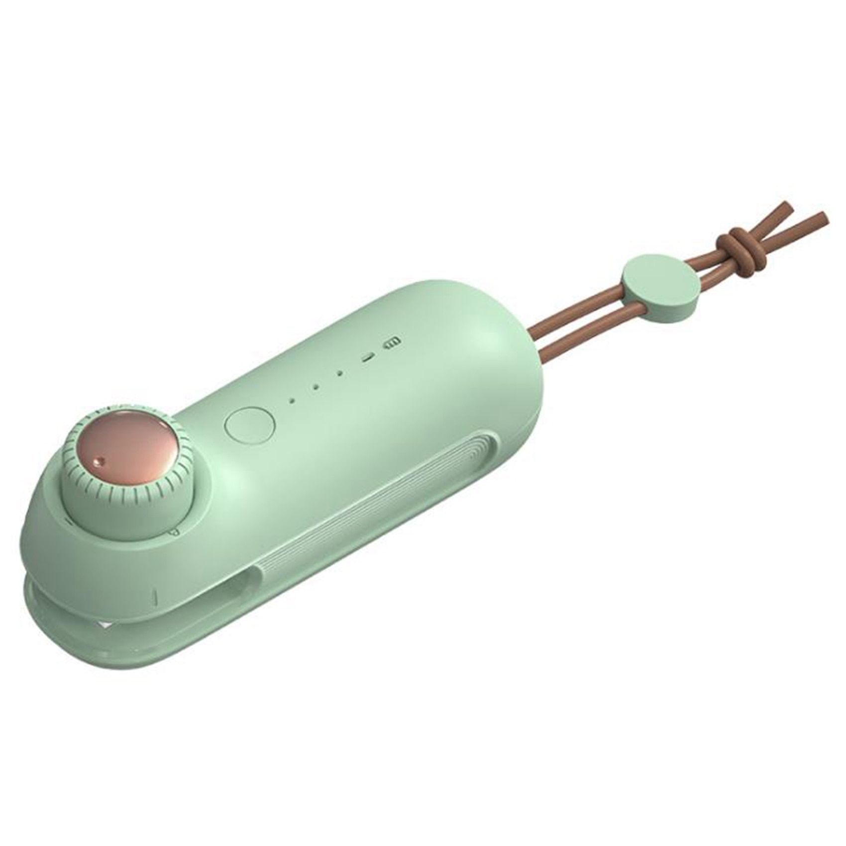 USB Rechargeable Sealing Machine 3 Gear Adjustment Mini Portable Pressing Heating Vacuum Food Sealer Packer Green