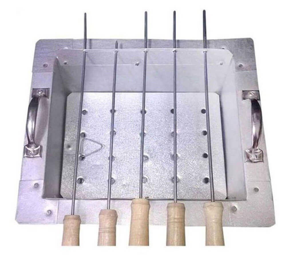 BBQ stand with 5 stick