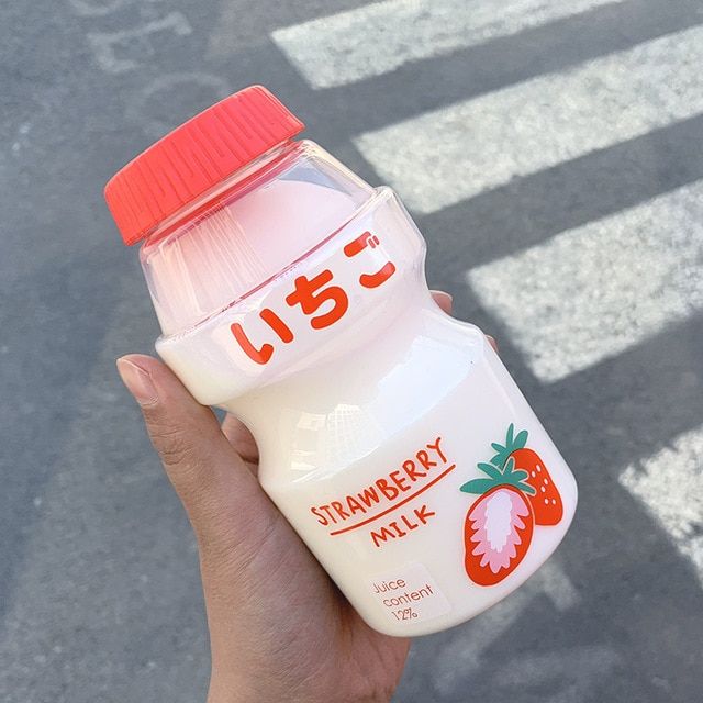 480Ml Fruit Plastic Water Bottle Bpa Free Portable Leak Proof Travel Drinking Bottle for Kids Girl Anti Fall Water Cup