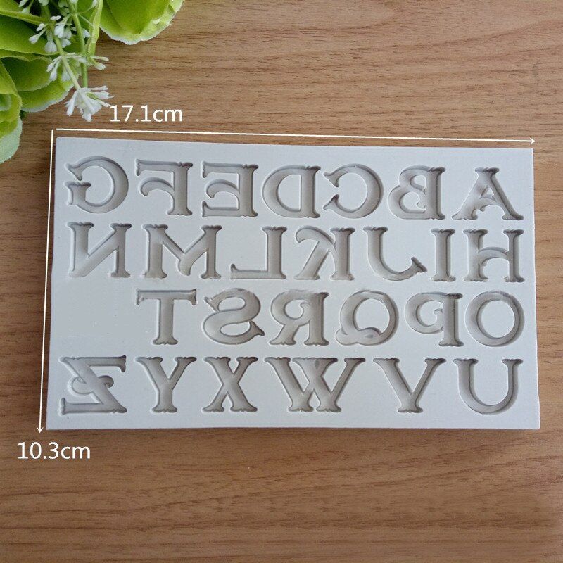 1pcs 3D Alphabet Letters Punctuation Silicone Form Fondant Mold Cake Decoratiing tools Chocolate Gumpaste  Mold  Sugarcraf
