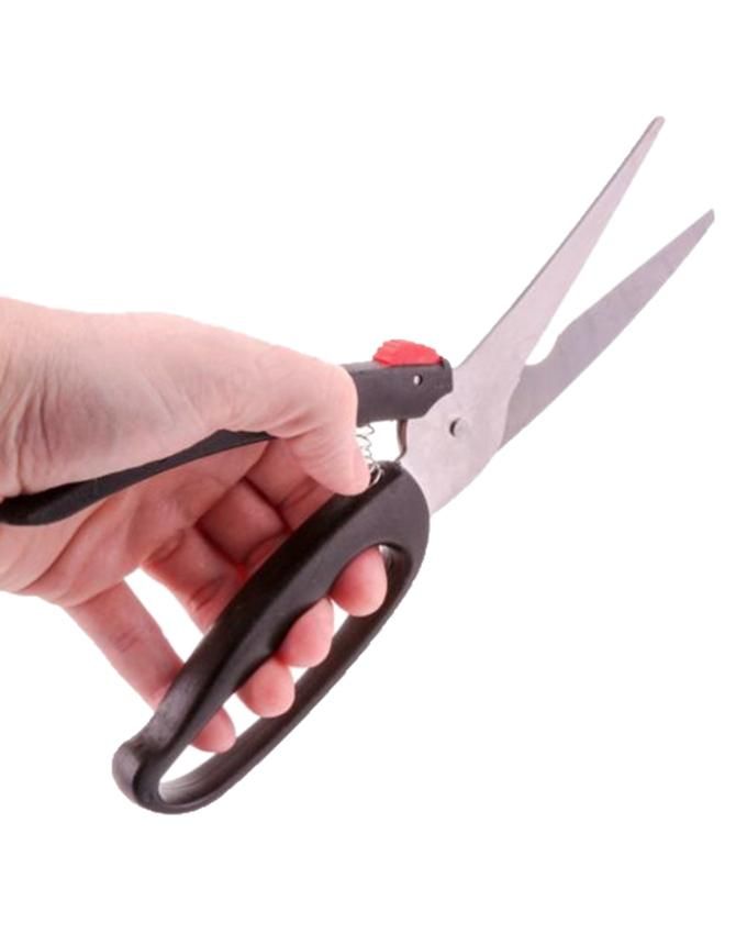 Multifunction Stainless Steel Kitchen Scissors - Black
