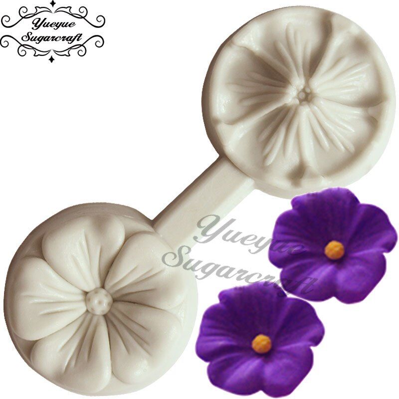 Yueyue Sugarcraft 1 piece Flower silicone  mold fondant mold cake decorating tools chocolate gumpaste mold