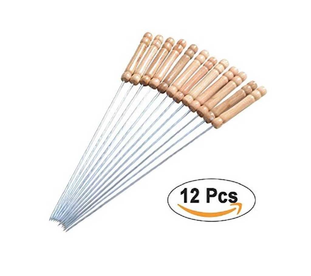 Stainless Steel 12PCS BBQ DRILL STICK 