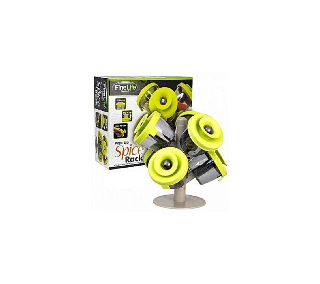 6 Pcs Pop-Up Spice Rack Set - Green